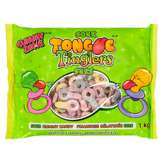 Gummy Zone Sour Tongue Tinglers Gummy Candy Super Size