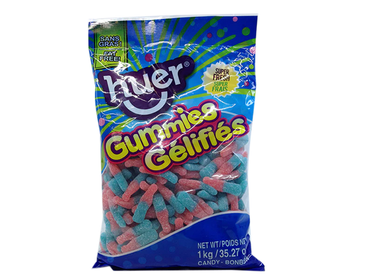 Huer Sour Bubblegum Bottles 1000g