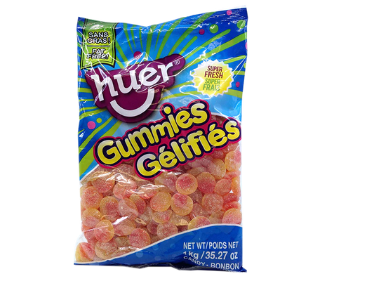Huer Sour Peach Slices 1000g