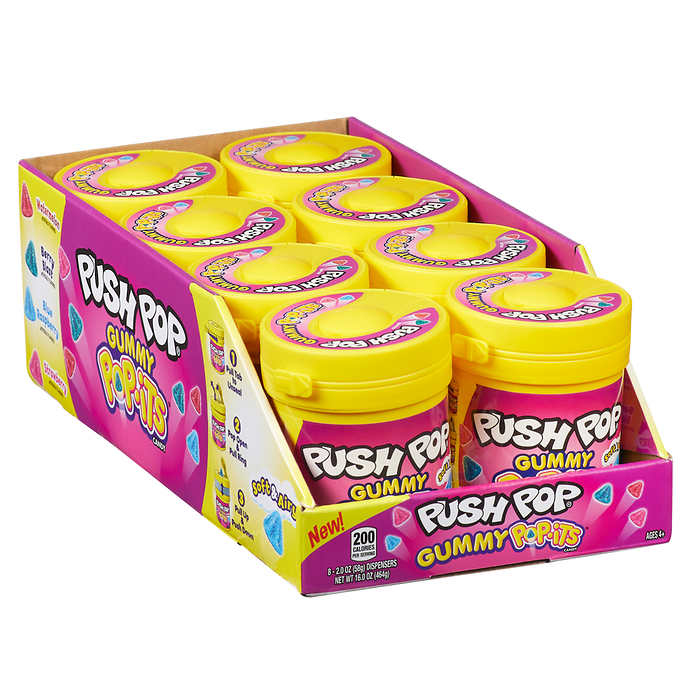 Bazooka Push Pop Gummy Pop-its 58g