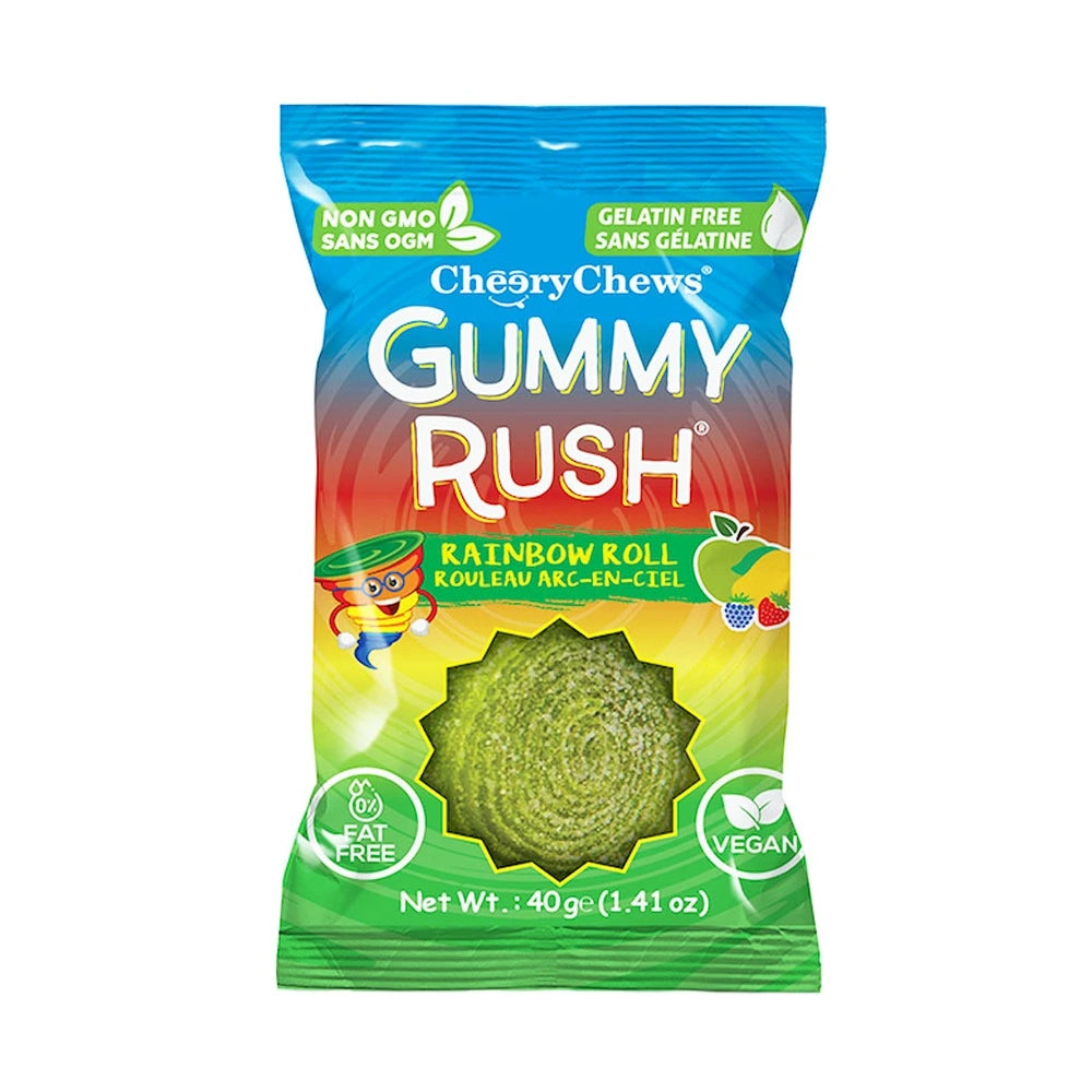Gummy Rush Rolls Rainbow 40g