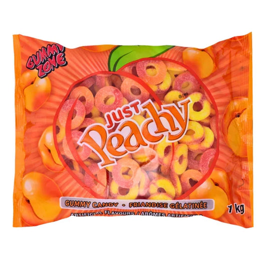 Gummy Zone Peachy Ring Gummy Candy Super Size