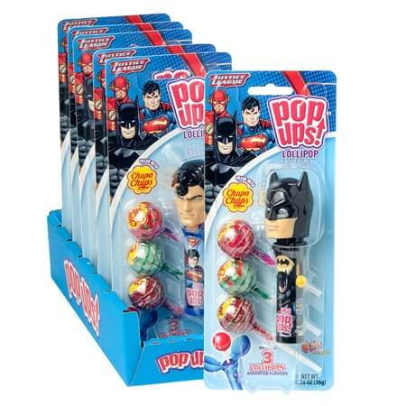 Flix Candy Pop Ups! DC Justice League Lollipop - 6ct