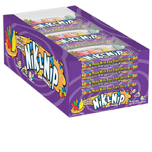 Nik-L-Nip Original Wax Mini Drink Bottles 4 Pack
