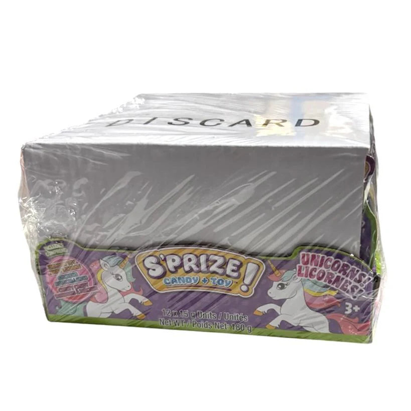Exclusive Brands S’Prize Unicorns Candy & Toy - 12ct