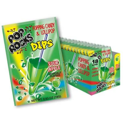 POP ROCKS Dips Sour Apple 18g