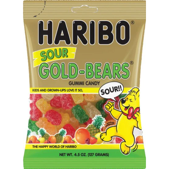 Haribo Sour Gold Bears 141g