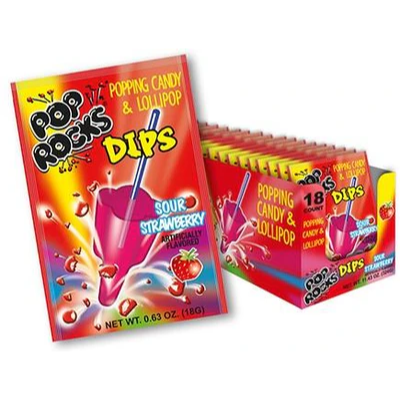 POP ROCKS Dips Sour Strawberry 18g