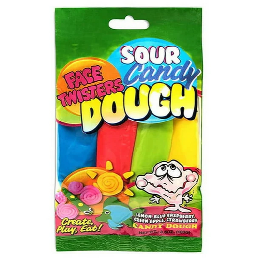 Face Twisters Novelty Sour Candy Dough 100g