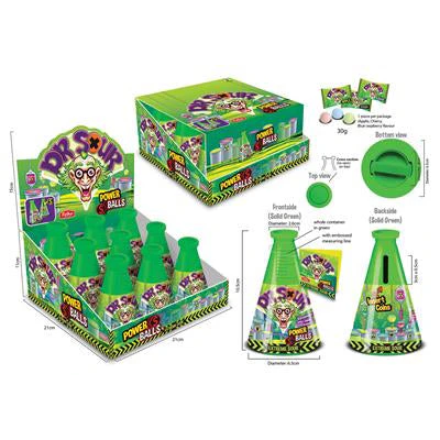 DR SOUR Power Balls Bottle Coin Bank 15g