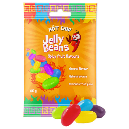 Hot Chip Jelly Beans Spicy Fruit Flavours 60g