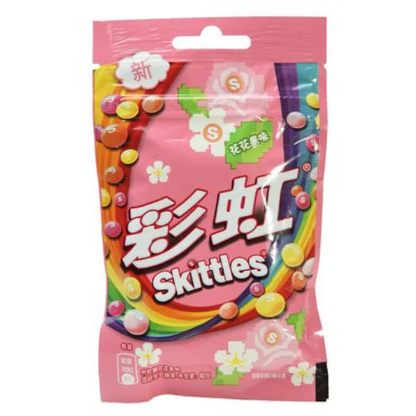 Skittles Candy Drops Flower & Fruit Flavor 40g