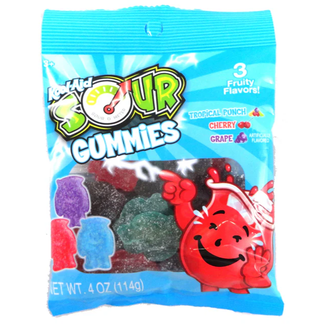 Kool-Aid SOUR Gummies 3 flavors 114g