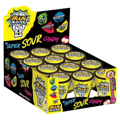 Brain Blasterz Super Sour Candy Mini Tub 38g