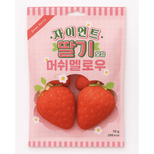 WEENY BEENY - Giant Strawberry Marshmallow 70g