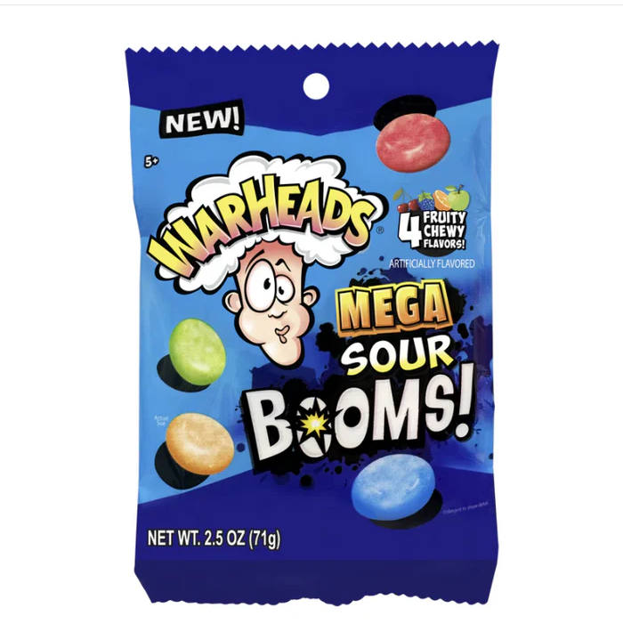 Warheads Sour Boom Fruit Chews 71g