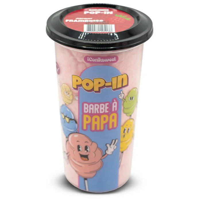 POP-IN – Raspberry Cotton Candy – Box 60g