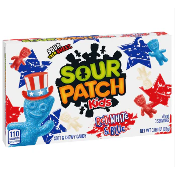 Sour Patch Kids Theater Red White and Blue 187g