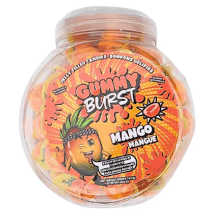 GUMMY BURST Jelly Filled Candies Mango Halal 10g