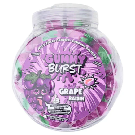 GUMMY BURST Jelly Filled Candies Grape Halal 10g
