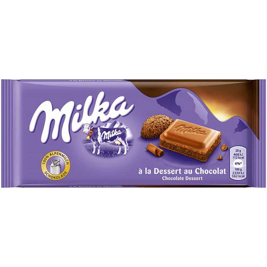 Milka Dessert chocolate Bar 100g