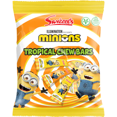 Swizzels Minions Tropical Chew Bars Bag 120g