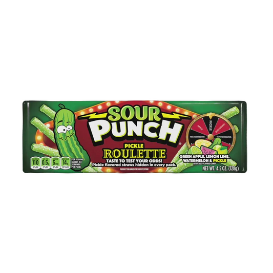 SOUR PUNCH King Size Tray Pickle Roulette 127g