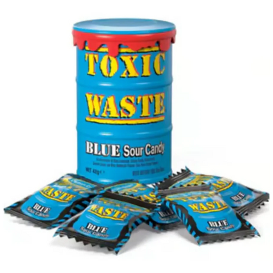 Toxic Waste Blue Sour Candy Drums 48g