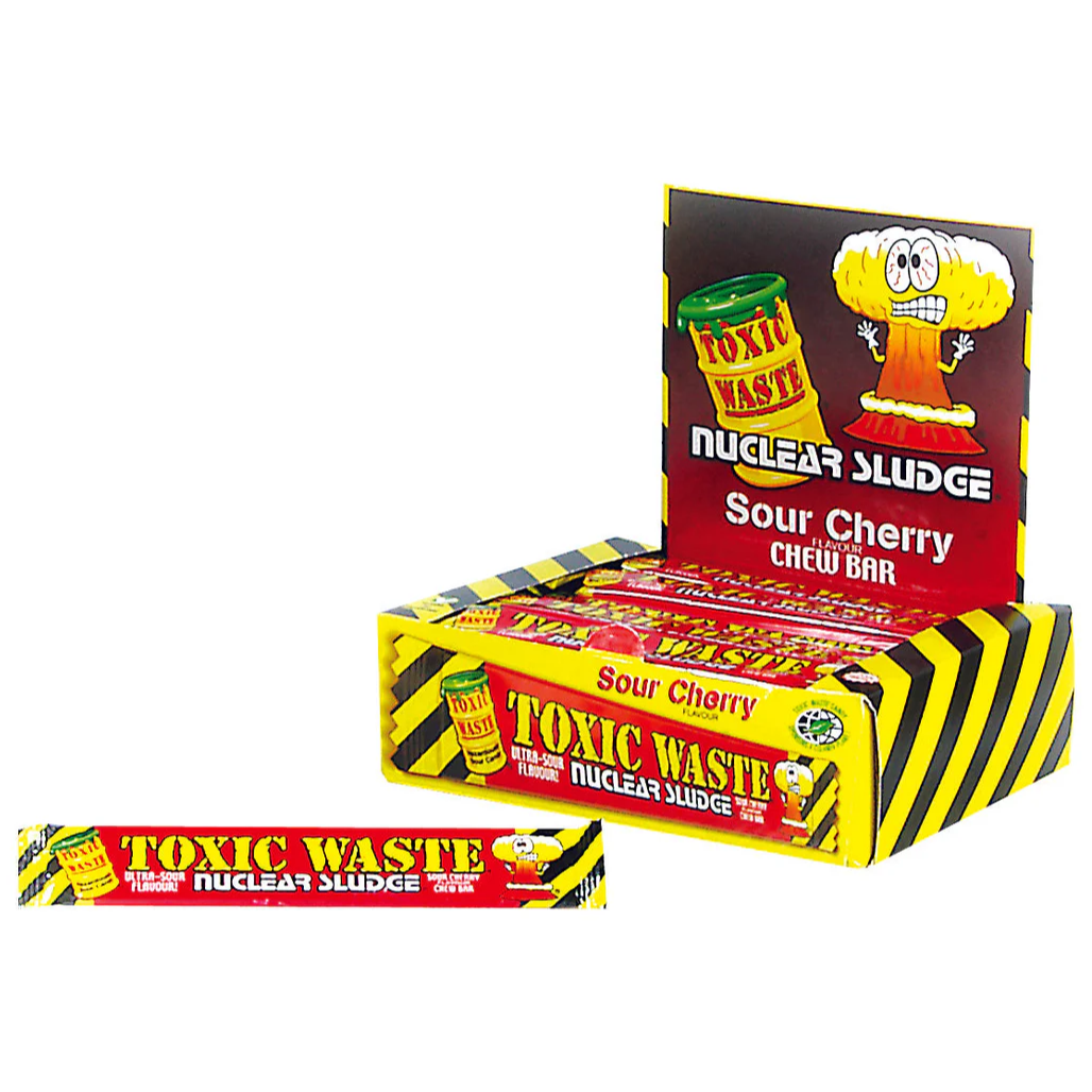 Toxic Waste Cherry Nuclear Sludge Chew Bar 20g