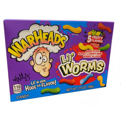 WARHEADS Lil' Worms Theater Box 99g