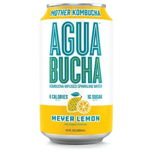 US - BEVERAGE - Agua Bucha - Meyer Lemon 355ml