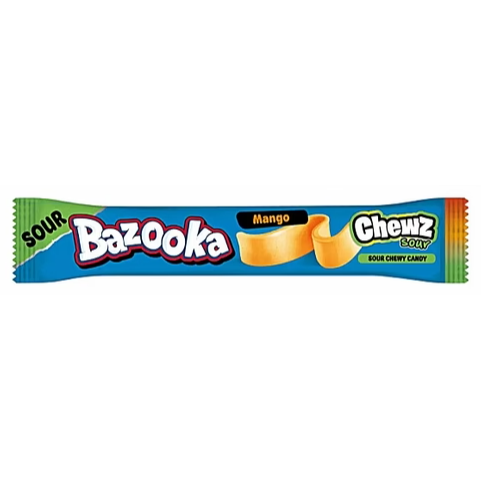Bazooka Chew Bar Sour Mango 14g