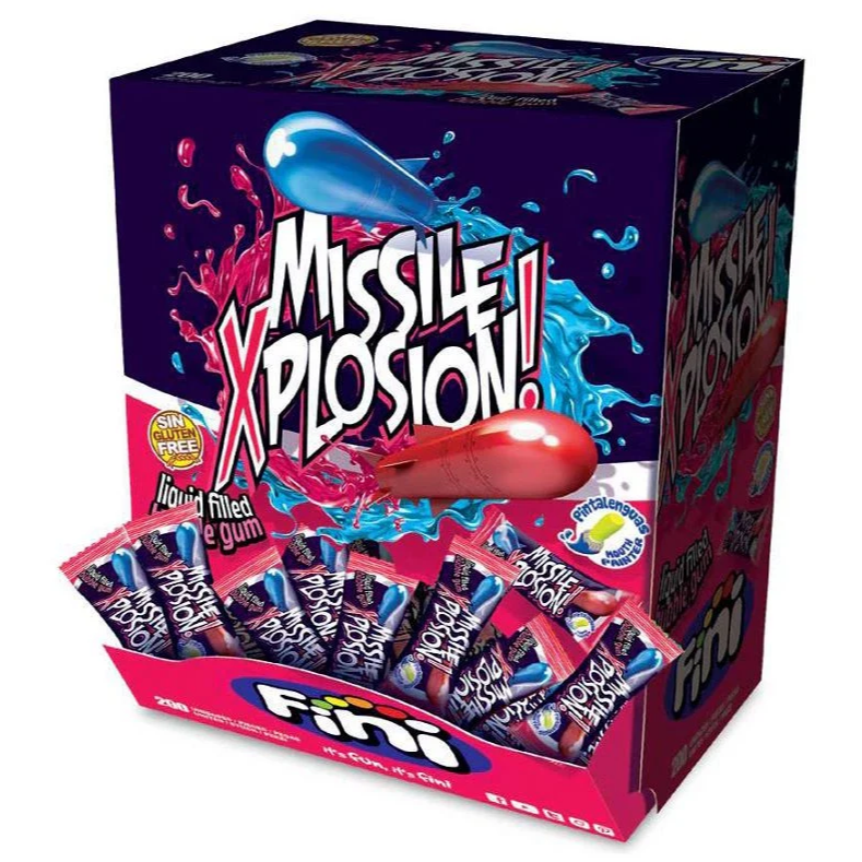 FINI Bubble gum Xplosion Missiles 1000g