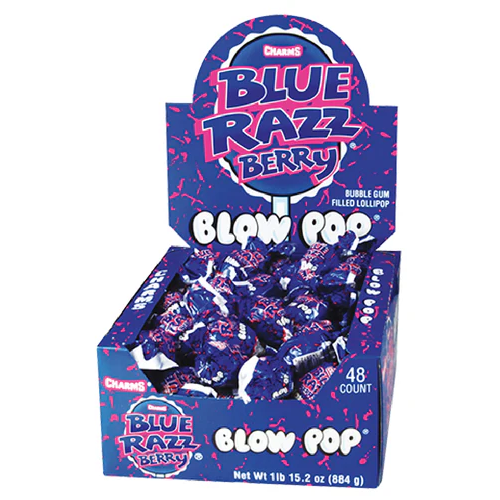 CHARMS Blow Pop Blue Razz Berry 18g