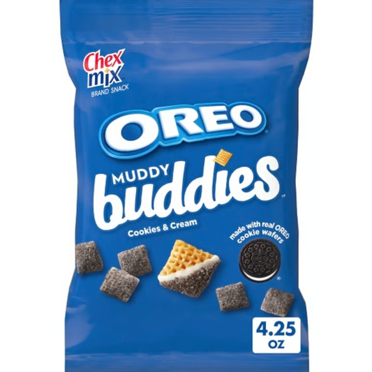 US - CASE - CHIPS - Chex Mix - Oreo - Muddy Buddies Cookies & Cream 120g