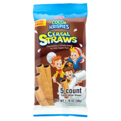 Cocoa Krispies - Cereal Straws 5ct Sleeves 50 g