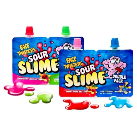 Face Twisters Novelty Sour Slime 40g