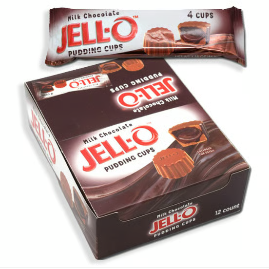 US - JELL-O Pudding Cups 4-cups 43.94g