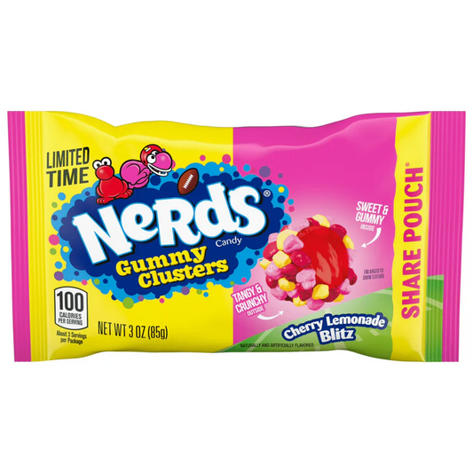 Nerds Gummy Clusters - Cherry Lemonade - Share Pouch 85g