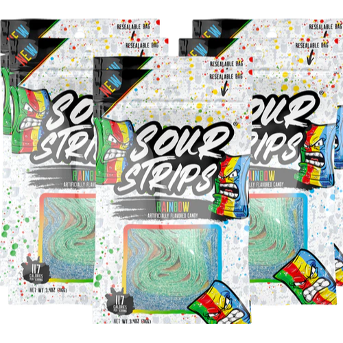 Sour Strips Rainbow 96g