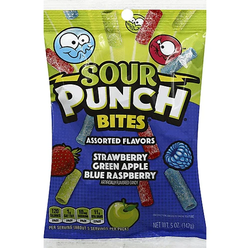 SOUR PUNCH Assorted Bites Peg 142g