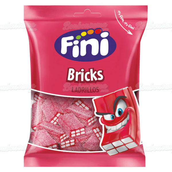 Fini Fizz Strawberry Bricks 90g