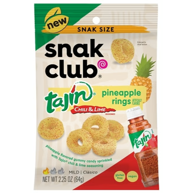 US - Snak Club - Tajin - PINEAPPLE Rings 64g