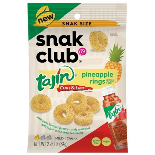 US - Snak Club - Tajin - PINEAPPLE Rings 64g