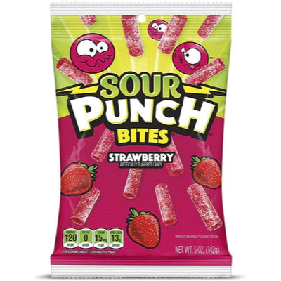 SOUR PUNCH Bites Strawberry 142g