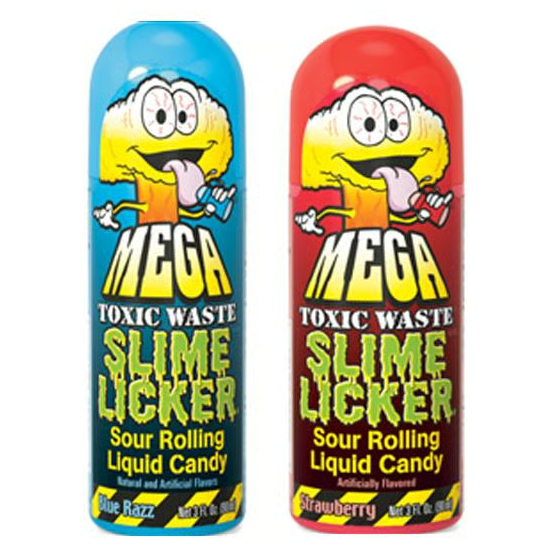 Toxic Waste Slime Licker 2.0 - MEGA Blue Razz & Strawberry 85g