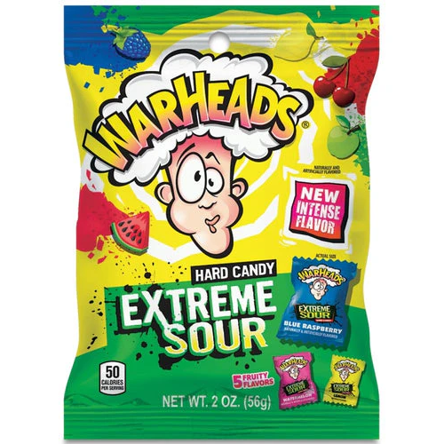 WARHEADS Extreme Sour Hard Candy 28g