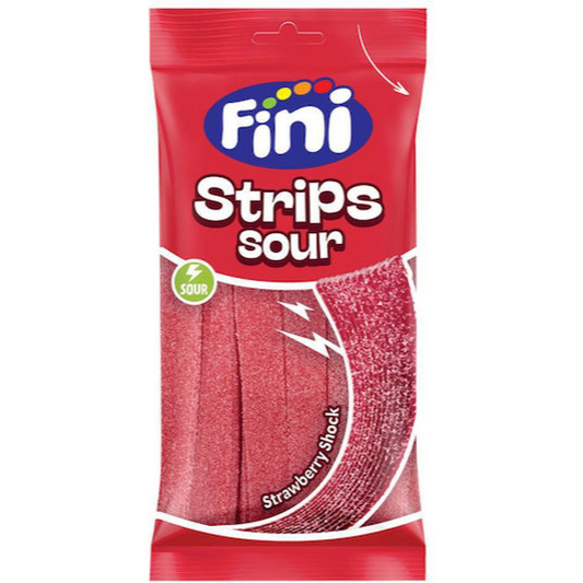 Fini Sour Strawberry Strips 90g