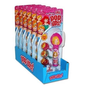 Flix Candy Pop Ups! Disney Princess Lollipop - 6ct