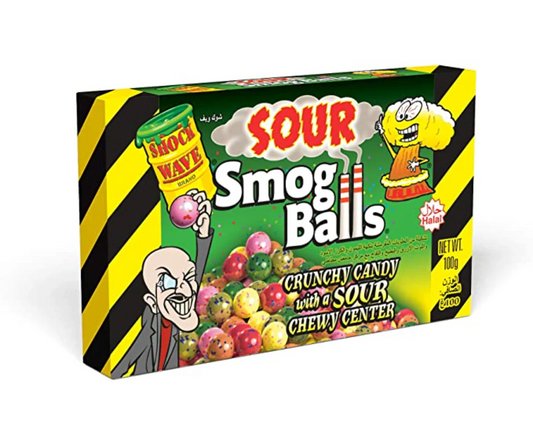 Toxic Waste Sour Smog Balls Theater Box 99g